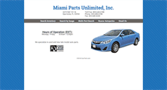 Desktop Screenshot of miamipartsunlimited.com